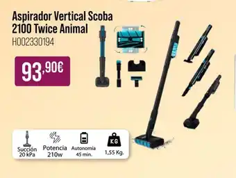 MR Micro Aspirador Vertical Scoba 2100 Twice Animal oferta