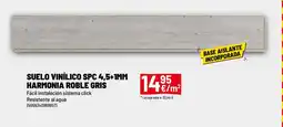 Brico Depôt Suelo vinílico spc 4,5+1mm harmonia roble gris oferta