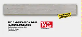 Brico Depôt Suelo vinílico spc 4,5+1mm harmonia roble gris oferta