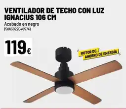 Brico Depôt Ventilador de techo con luz oferta