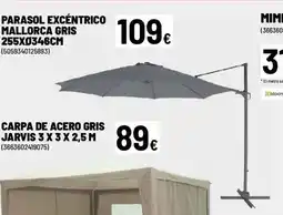 Brico Depôt Parasol excéntrico mallorca gris oferta