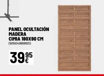 Brico Depôt Panel ocultación madera oferta