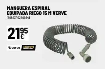 Brico Depôt Manguera espiral equipada riego 15 m verve oferta