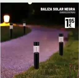 Brico Depôt Baliza solar negra oferta