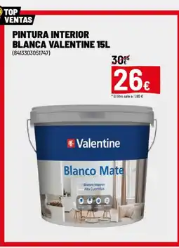 Brico Depôt Pintura interior blanca valentine oferta