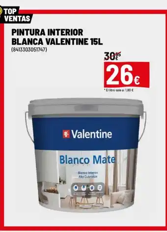 Brico Depôt Pintura interior blanca valentine oferta