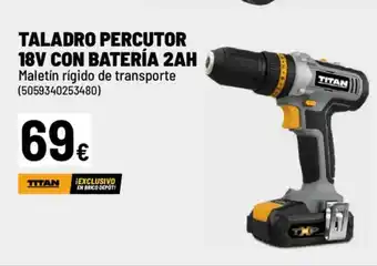 Brico Depôt Taladro percutor 18v con batería 2ah oferta