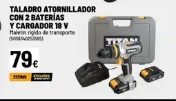 Brico Depôt Taladro atornillador con 2 baterías y cargador 18 v oferta