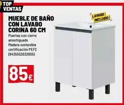 Brico Depôt Mueble de baño con lavabo oferta