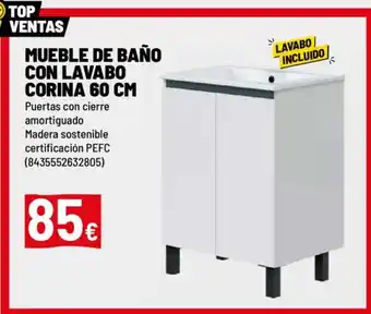 Brico Depôt Mueble de baño con lavabo oferta