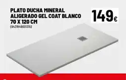 Brico Depôt Plato ducha mineral aligerado gel coat blanco oferta
