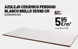 Brico Depôt Azulejo cerámico perouso blanco brillo oferta