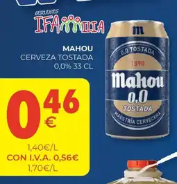 CashDiplo MAHOU Cerveza tostada oferta