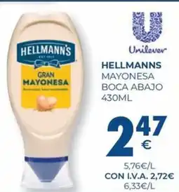 CashDiplo HELLMANNS Mayonesa boca abajo oferta