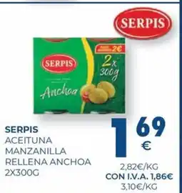 CashDiplo SERPIS Aceituna manzanilla rellena anchoa oferta