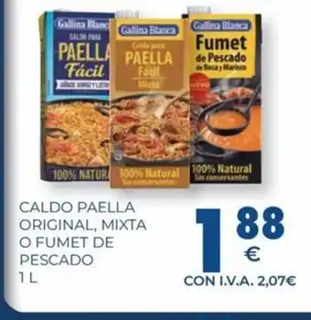 CashDiplo Caldo paella original mixta o fumet de pescado oferta