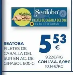CashDiplo SEATOBA Filetes de caballa de sur en ac de girasol oferta