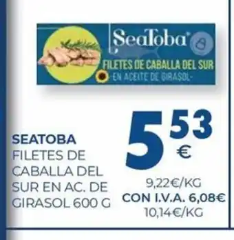 CashDiplo SEATOBA Filetes de caballa de sur en ac de girasol oferta