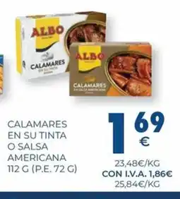 CashDiplo Calamares en su tinta o salsa americana oferta