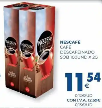 CashDiplo NESCAFÉ Café descafeinado sob oferta