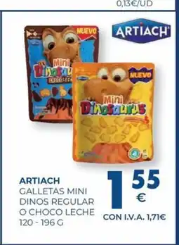 CashDiplo ARTIACH Galletas mini dinos regular o choco leche oferta