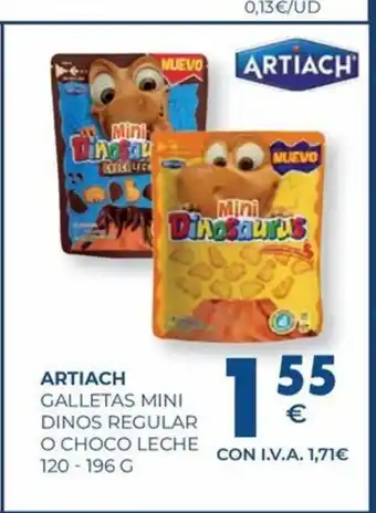 CashDiplo ARTIACH Galletas mini dinos regular o choco leche oferta
