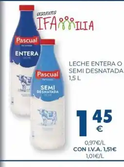 CashDiplo Leche entera o semi desnatada oferta