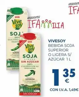 CashDiplo VIVESOY Bebida soja superior o ligera s/ azúcar oferta
