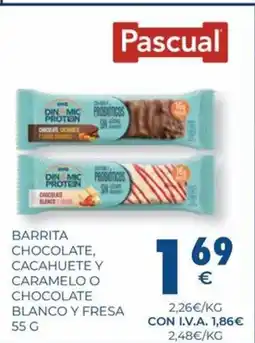 CashDiplo Barrita chocolate, cacahuete y carameloo chocolate blanco y fresa oferta