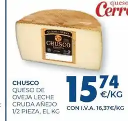 CashDiplo CHUSCO Queso de oveja leche cruda añejo 1/2 pieza oferta
