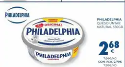CashDiplo PHILADELPHIA Queso untar natural oferta