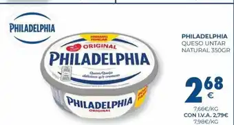 CashDiplo PHILADELPHIA Queso untar natural oferta