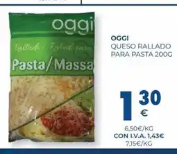 CashDiplo OGGI Queso rallado para pasta oferta