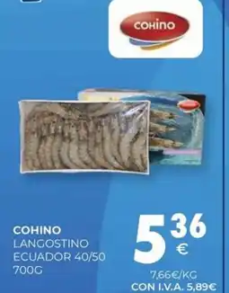 CashDiplo COHINO Langostino ecuador 40/50 oferta