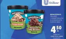CashDiplo BEN&JERRYS Helado cookie dough o chocolate fudge oferta