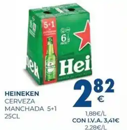 CashDiplo HEINEKEN erveza manchada oferta