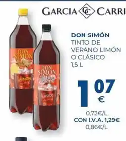 CashDiplo DON SIMÓN Tinto de verano limón o clásico oferta
