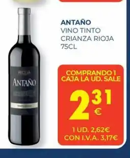 CashDiplo ANTAÑO Vino tinto crianza rioja oferta
