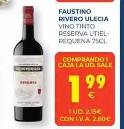 CashDiplo FAUSTINO RIVERO ULECIA Vino tinto reserva utiel-requena oferta