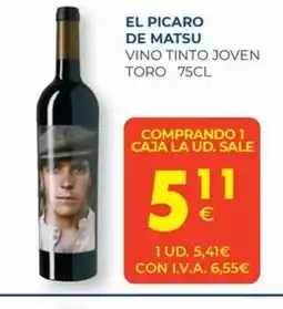 CashDiplo EL PICARO DE MATSU Vino tinto joven toro oferta