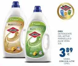 CashDiplo ORO Detergente gel active marsella o aloe vera oferta