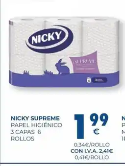 CashDiplo NICKY SUPREME Papel higiénico oferta