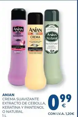 CashDiplo ANIAN Crema suavizante extracto de cebolla, keratina y pantenol oferta