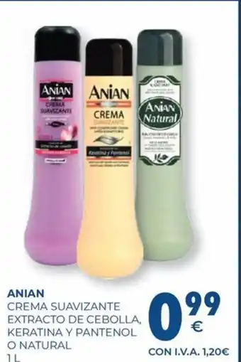 CashDiplo ANIAN Crema suavizante extracto de cebolla, keratina y pantenol oferta