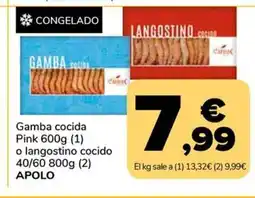 Supeco Gamba cocida Pink oferta