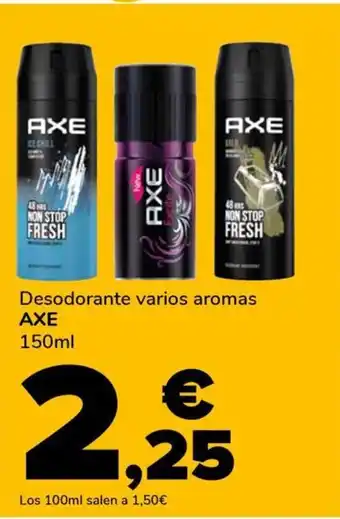 Supeco AXE Desodorante varios aromas oferta