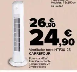 Supeco Ventilador torre HTF30-25 oferta