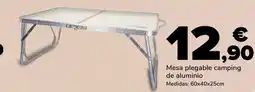Supeco Mesa plegable camping de aluminio oferta