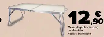 Supeco Mesa plegable camping de aluminio oferta