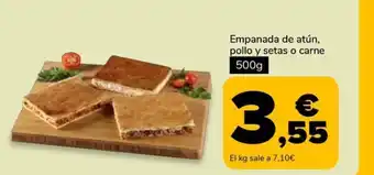 Supeco Empanada de atún, pollo y setas o carne oferta